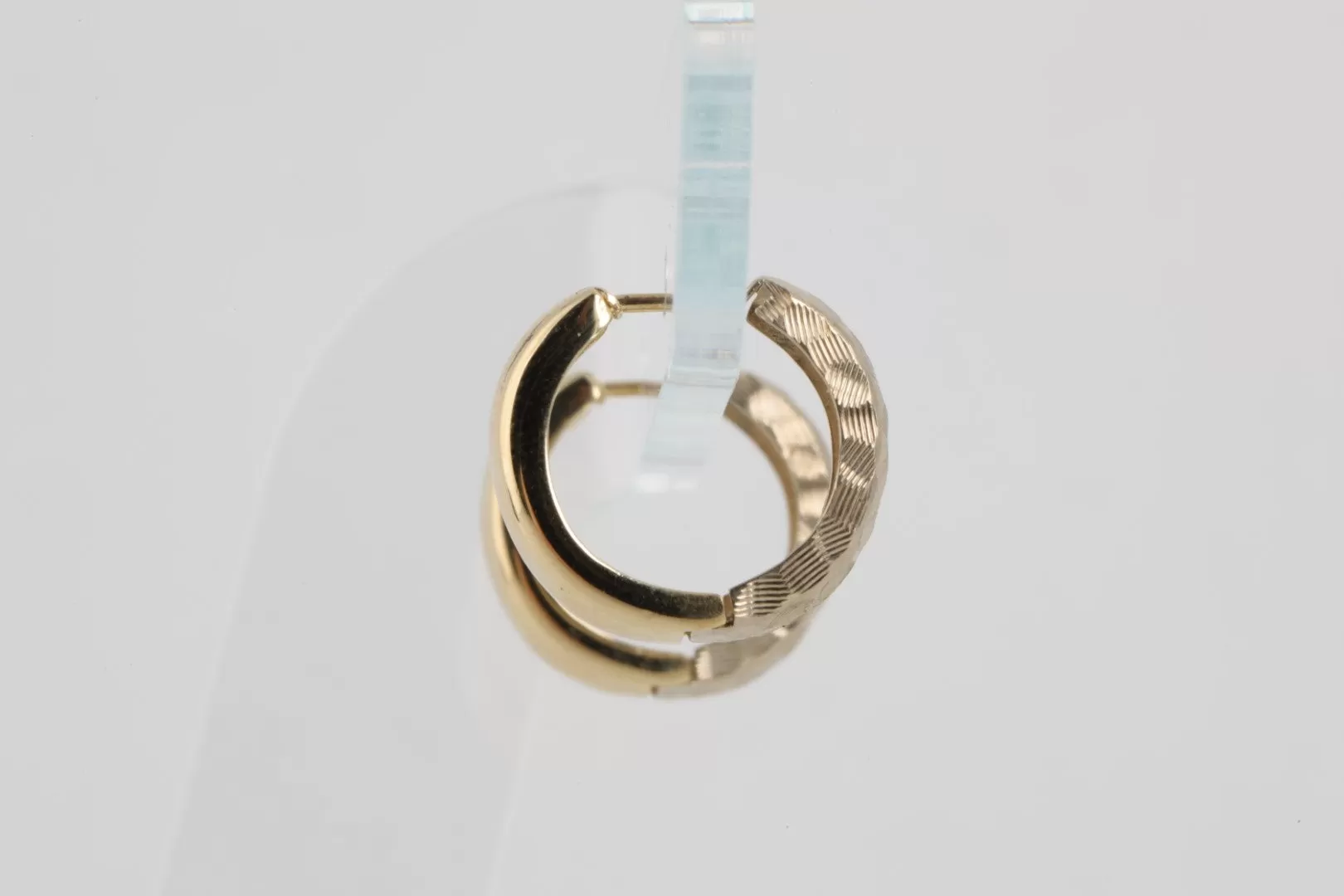 14k Two-Tone Gold Hoop Earrings (2.80g.)