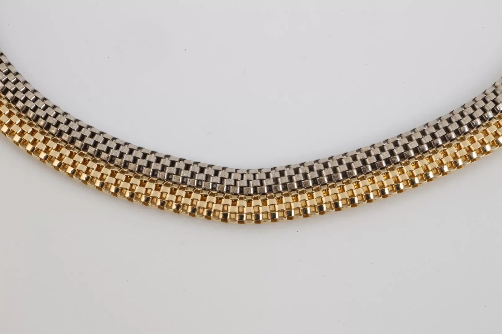 8" 14k Two-Tone Gold Chain Bracelet (6.85g.)