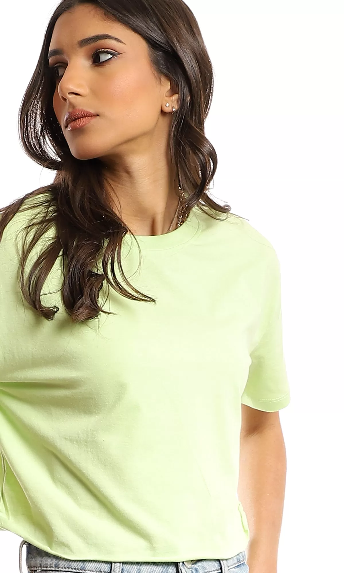 97249 Comfy Standard Fit Slip On T-Shirt - Apple Green