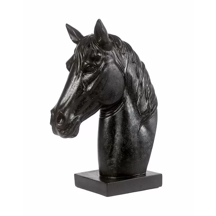 Adamsbro Mondeui Horse Head Sculpture Black