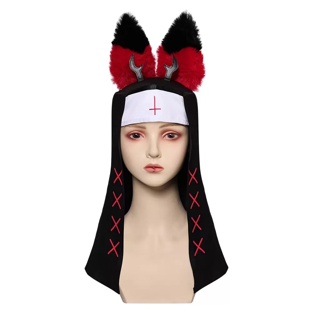 ALASTOR cos Cosplay Hat  Halloween Carnival Costume Accessories Hazbin Hotel nun