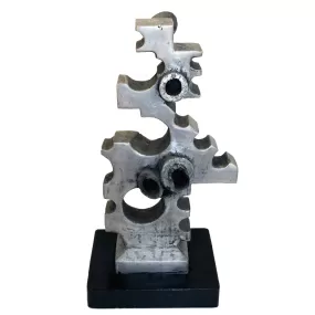 Aluminum Cast Machine Age Sculpture