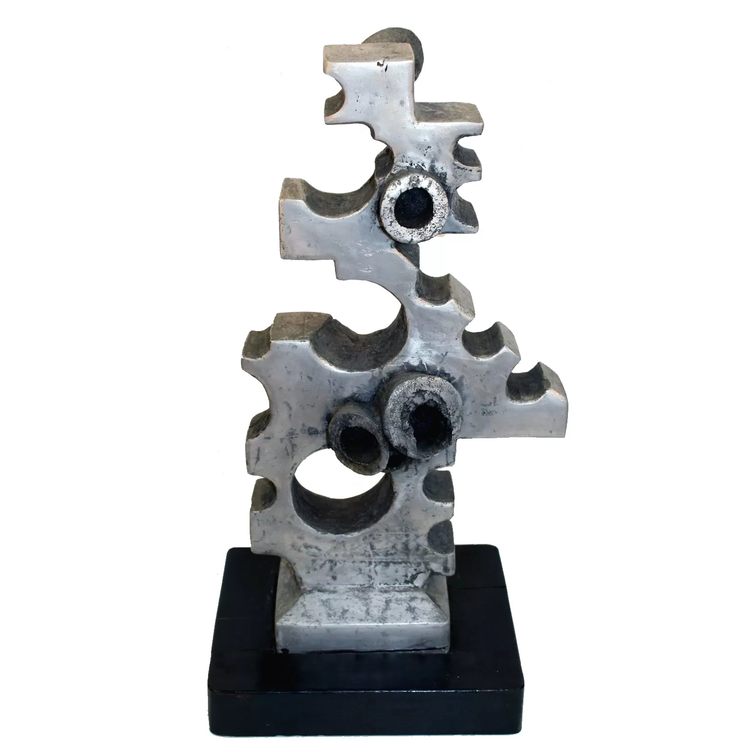 Aluminum Cast Machine Age Sculpture