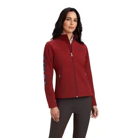 Ariat Womens New Team Softshell Jacket Rouge Red/Celestial Serape