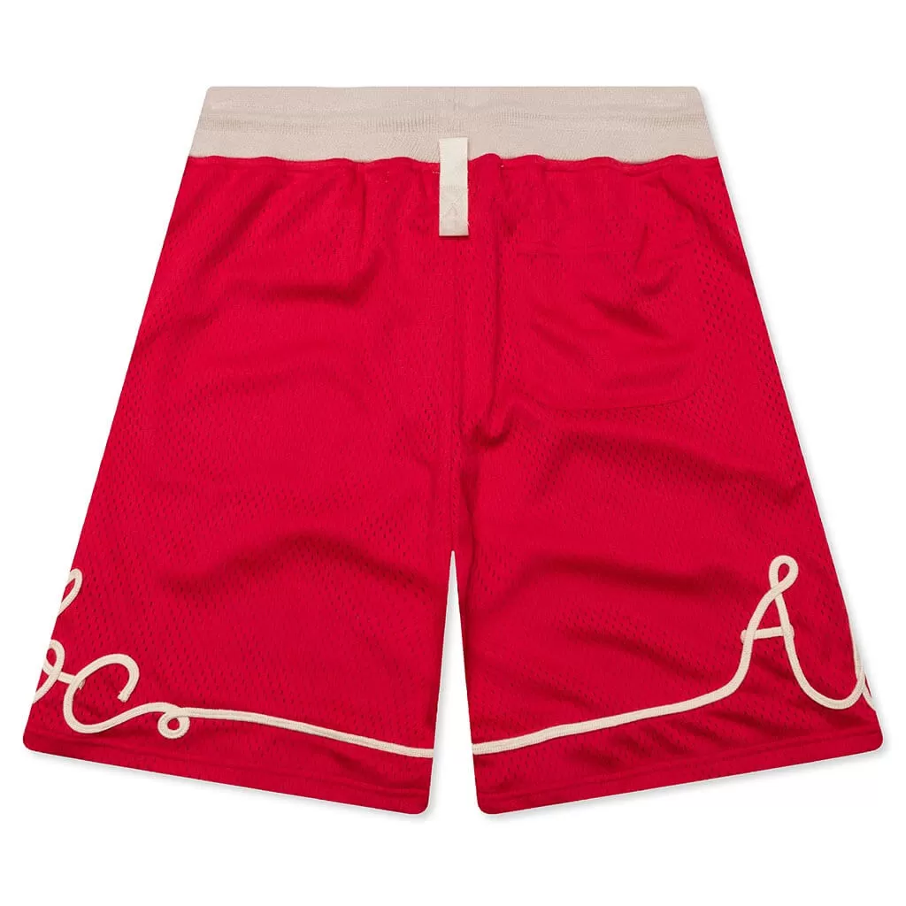 Basketball Shorts - Red Plaid