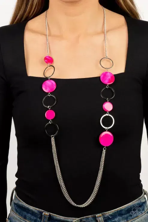 Beach Hub Pink Necklace - Paparazzi Accessories