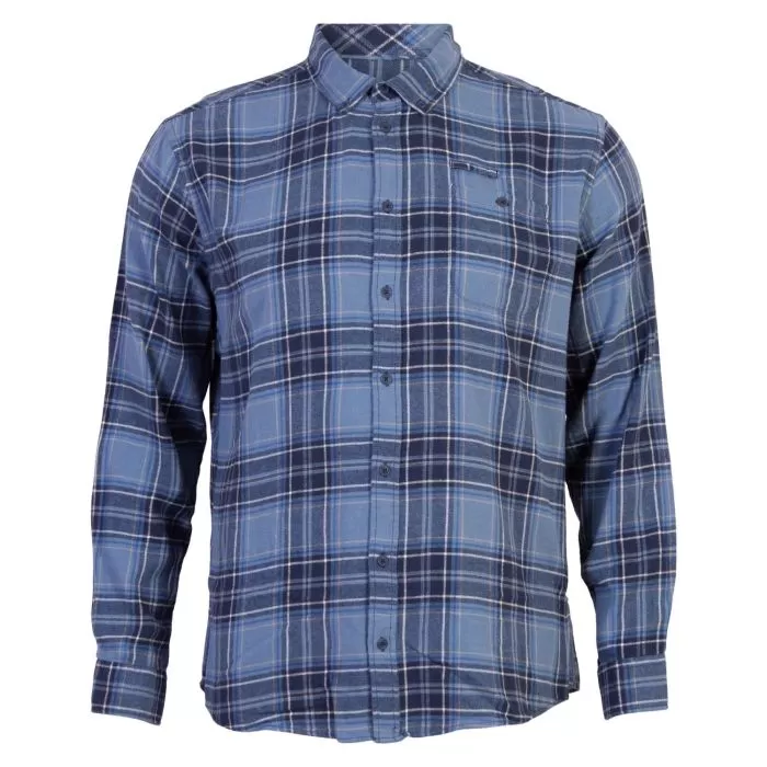 Blend men's checked flannel shirt 20714324 194024 dress blue