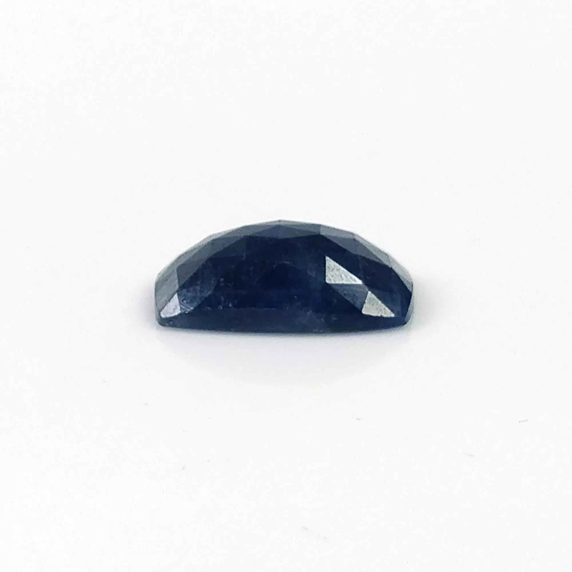 BLUE SAPPHIRE Gemstone Rose Cut : 8.35cts Natural Untreated Unheated Sapphire Cushion Shape 15*10mm (With Video)