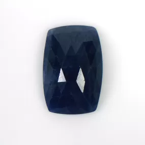 BLUE SAPPHIRE Gemstone Rose Cut : 8.35cts Natural Untreated Unheated Sapphire Cushion Shape 15*10mm (With Video)