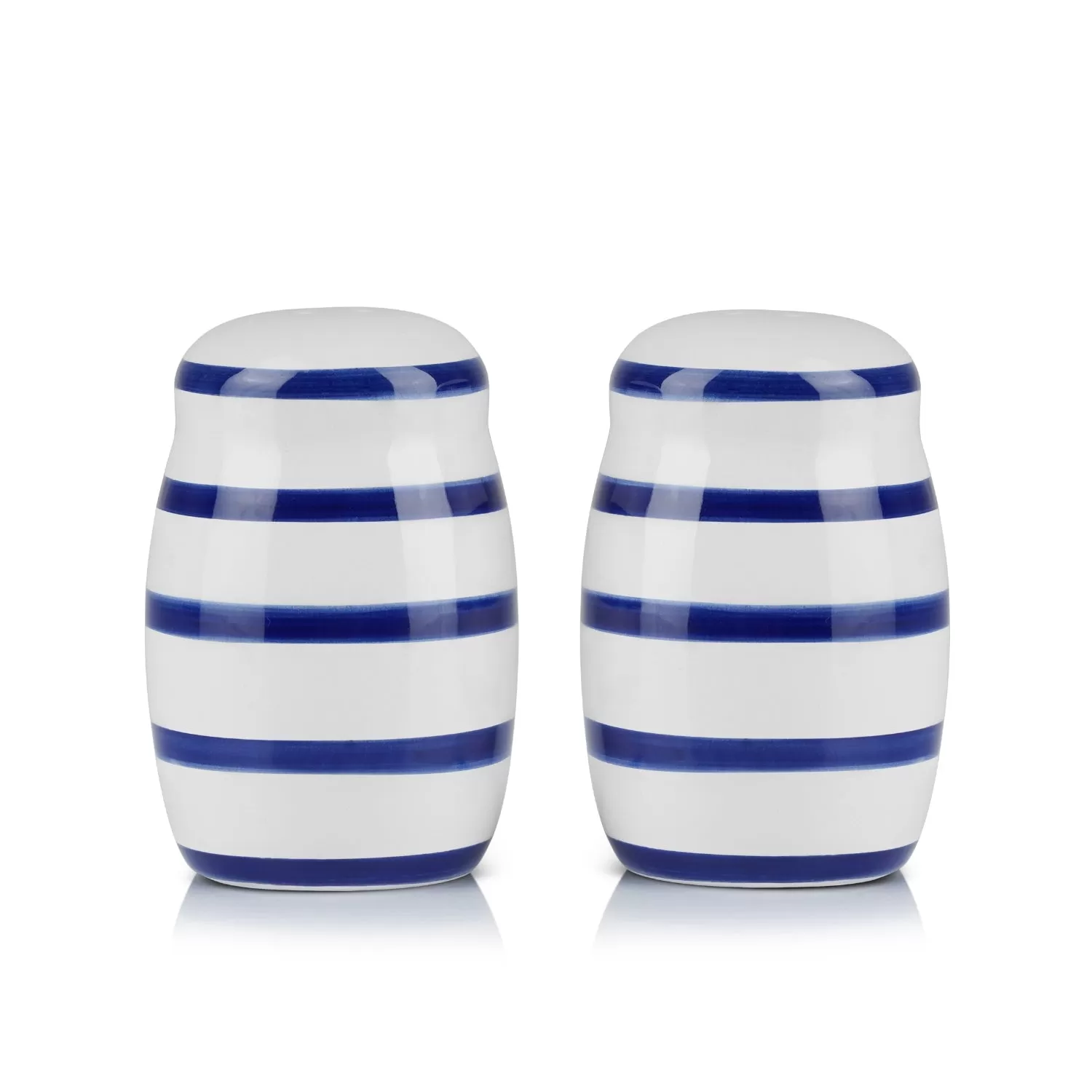 Blue Stripe Salt & Pepper Set