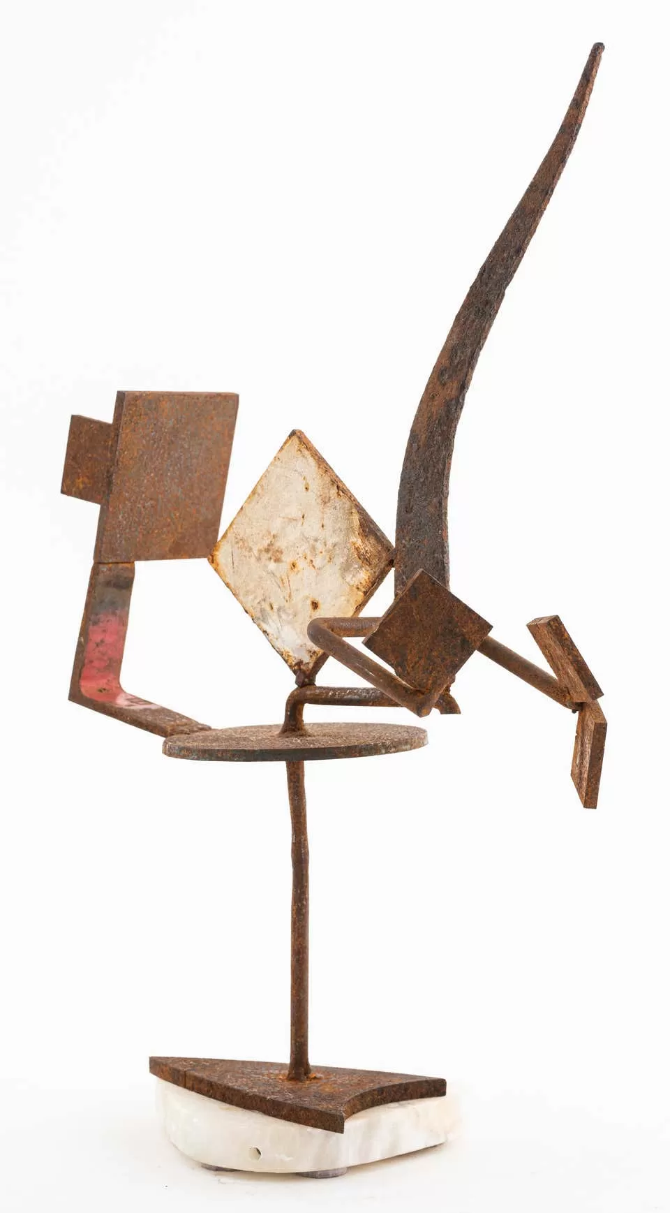 Brutalist Modern Abstract Metal Sculpture