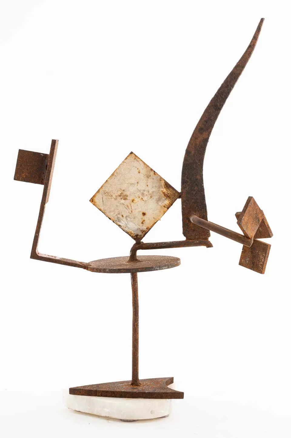 Brutalist Modern Abstract Metal Sculpture