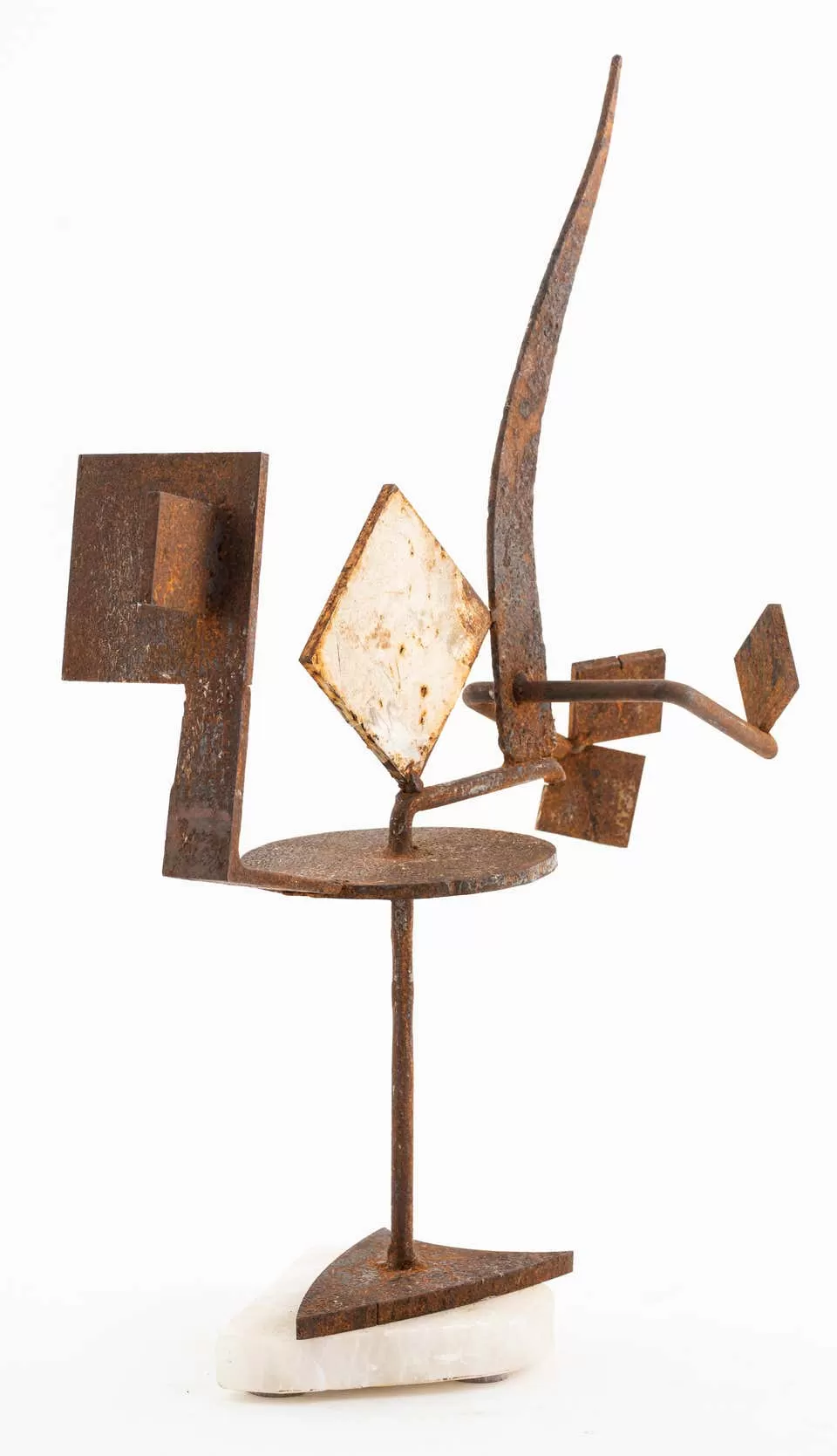 Brutalist Modern Abstract Metal Sculpture