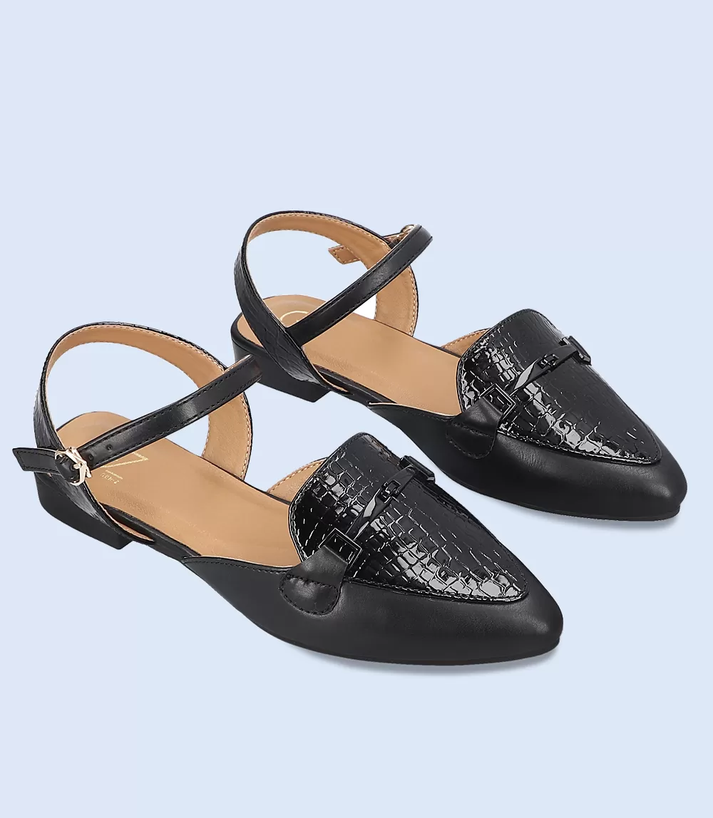 BW8149-BLACK-Women Casual Pumps