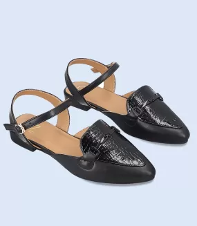 BW8149-BLACK-Women Casual Pumps