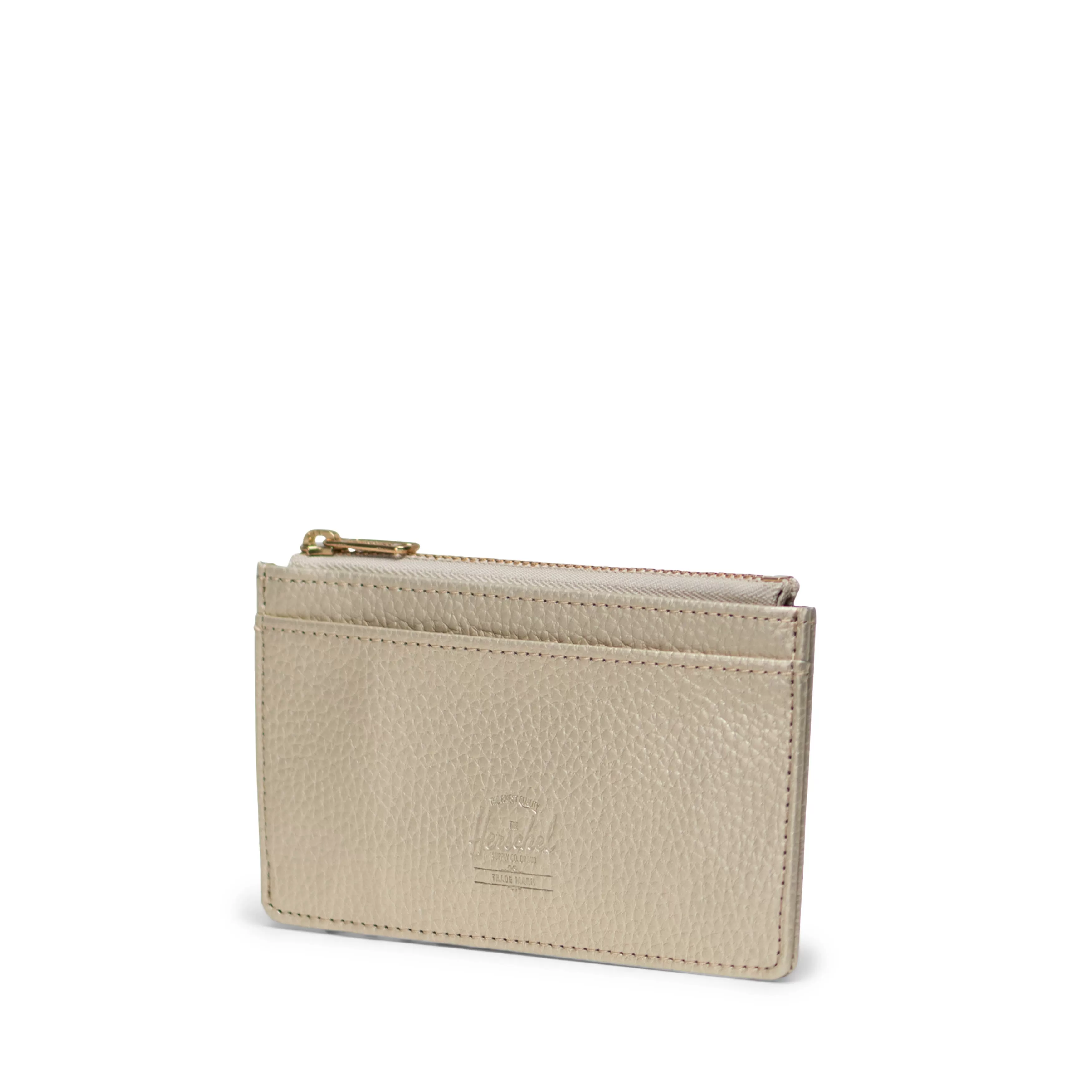 Carteira Herschel Oscar II Vegan Leather RFID Gold Metallic