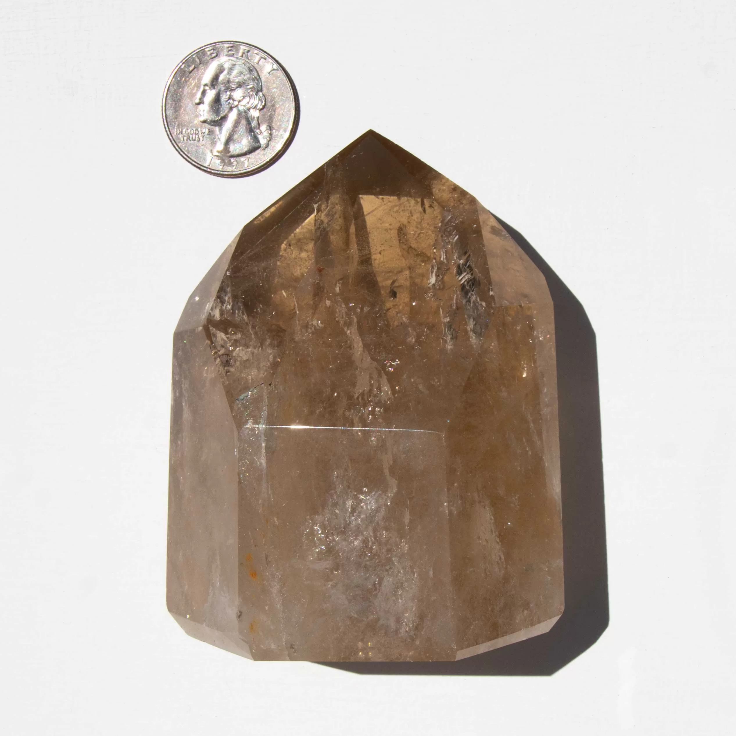 Citrine (going into smoky)-Natural, Polished Point