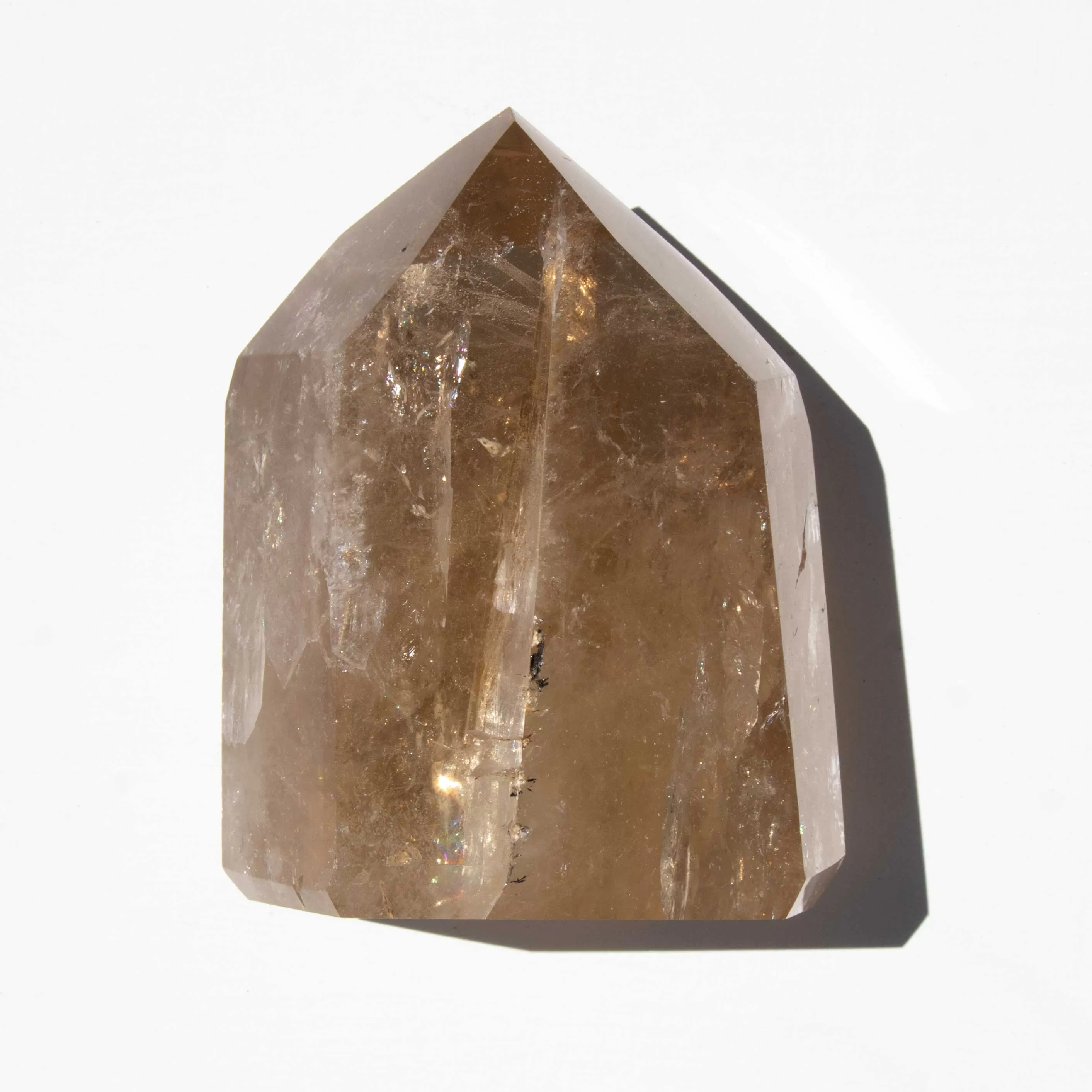 Citrine (going into smoky)-Natural, Polished Point