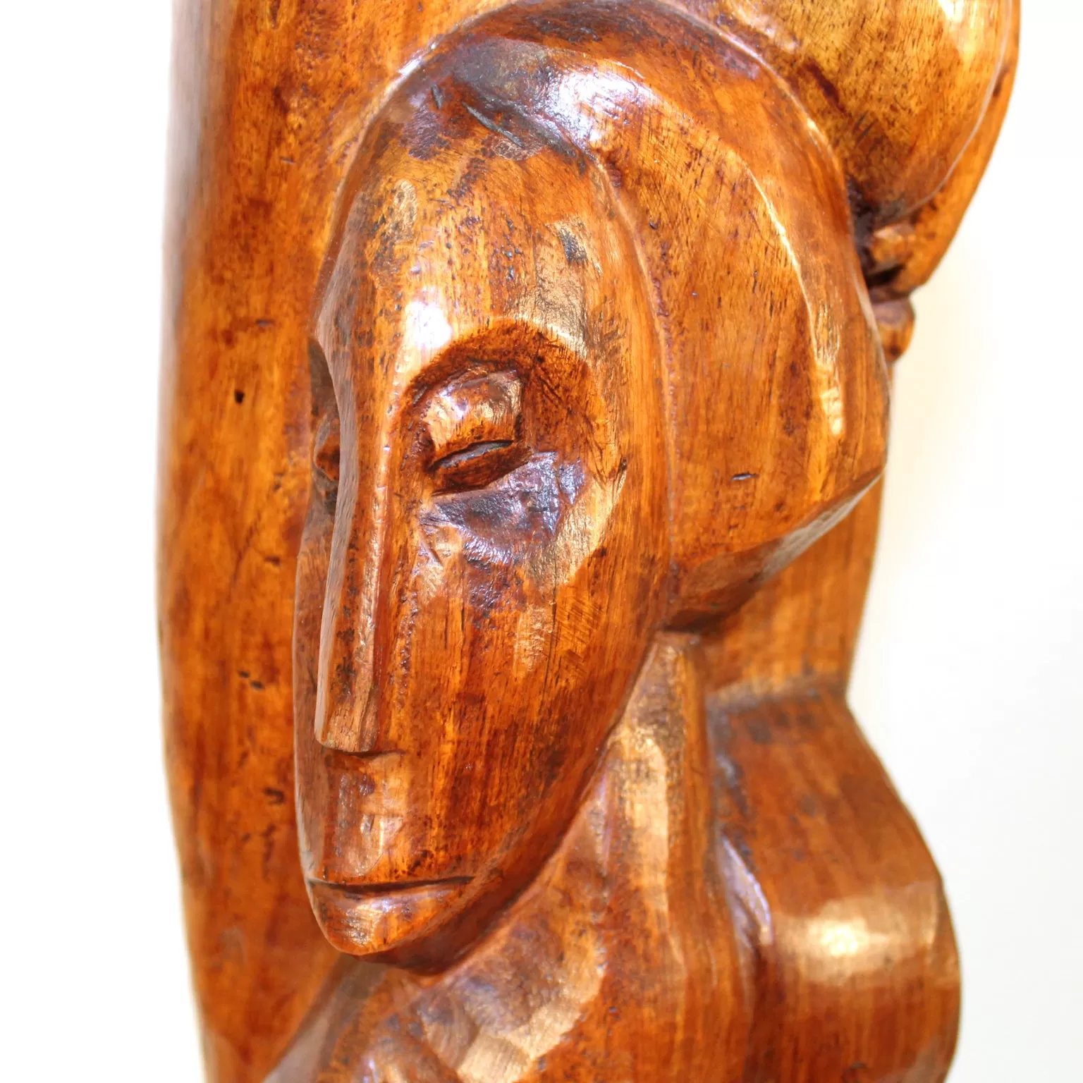 Clara Shainess 1940s Carved Wood Sculpture