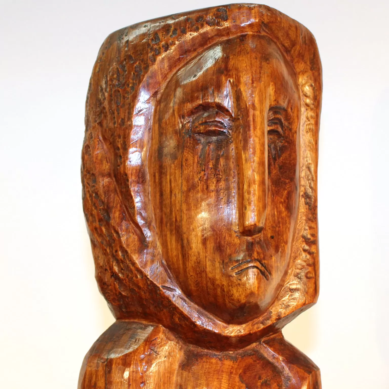 Clara Shainess 1940s Carved Wood Sculpture