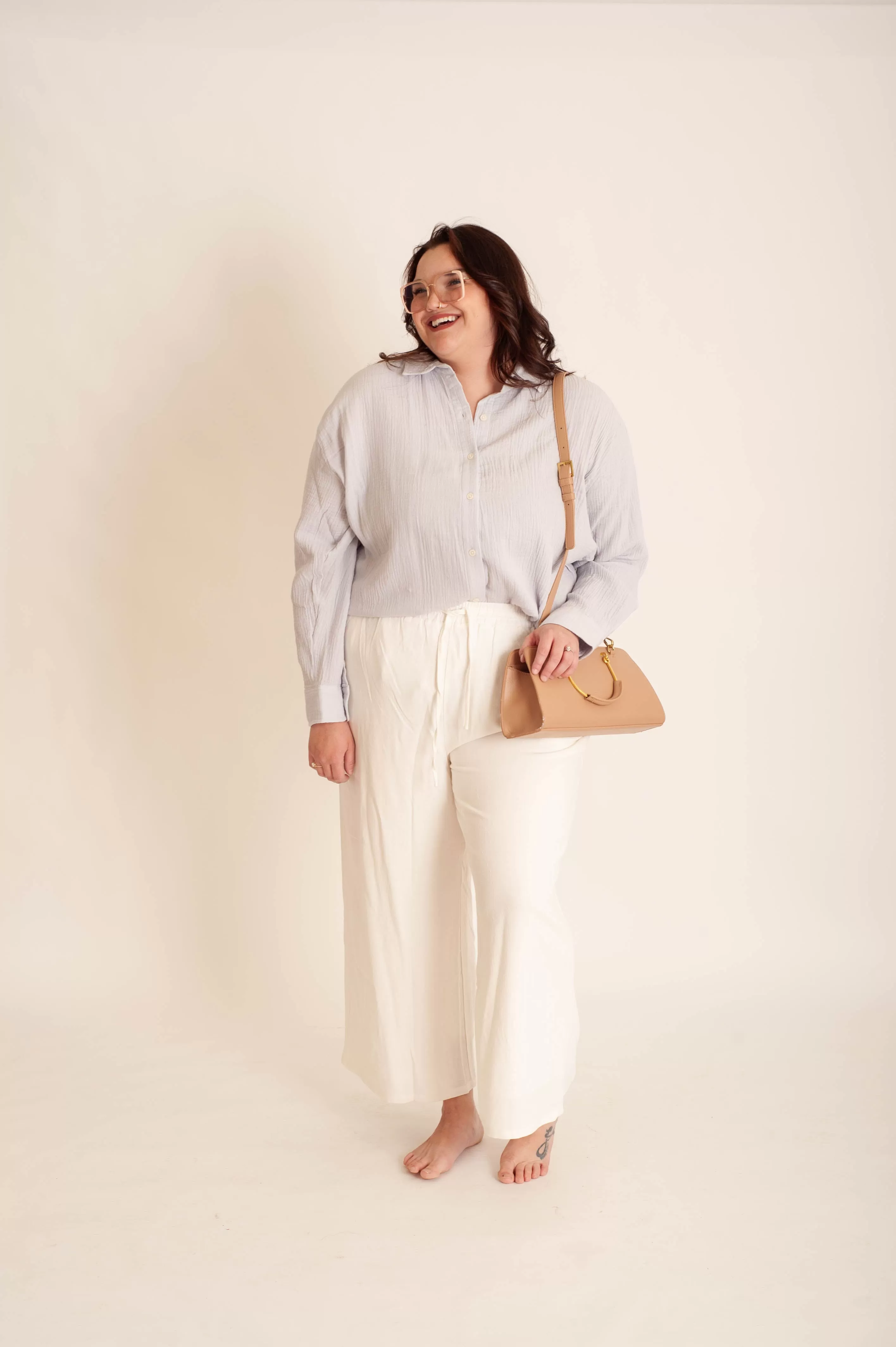 Curvy Sugarloaf Elastic Waist Pants