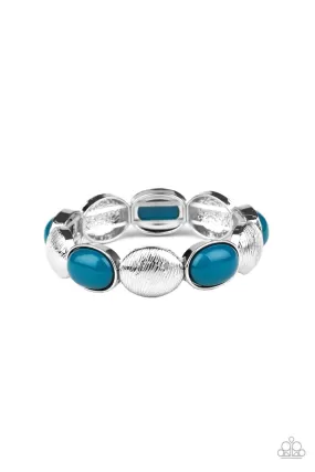 Decadently Dewy Blue Bracelet - Paparazzi Accessories