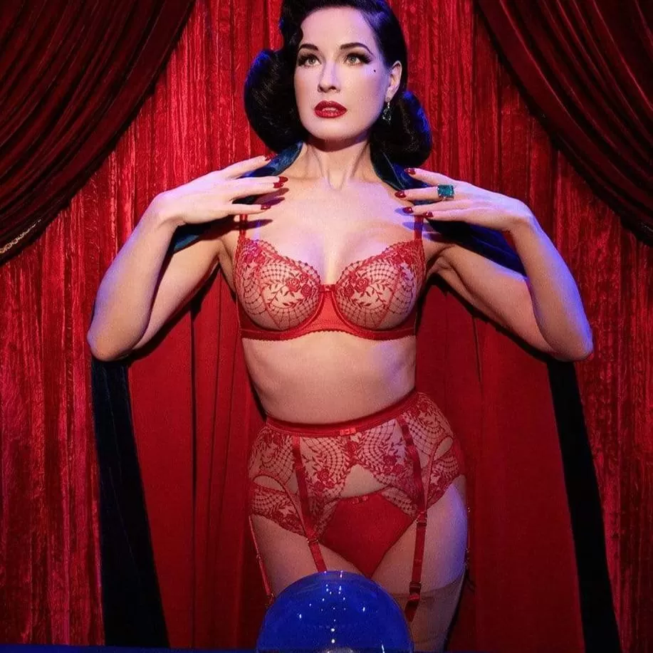 Dita Von Teese Julie's Roses UW Bra D59019