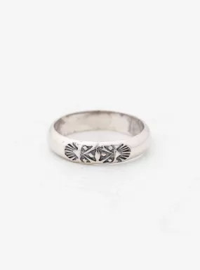 Engraved Ring A Silver