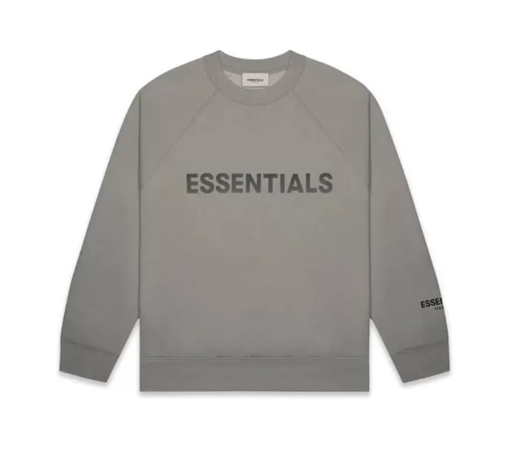 ESSENTIALS Long Sleeve Crewneck 'Cement'