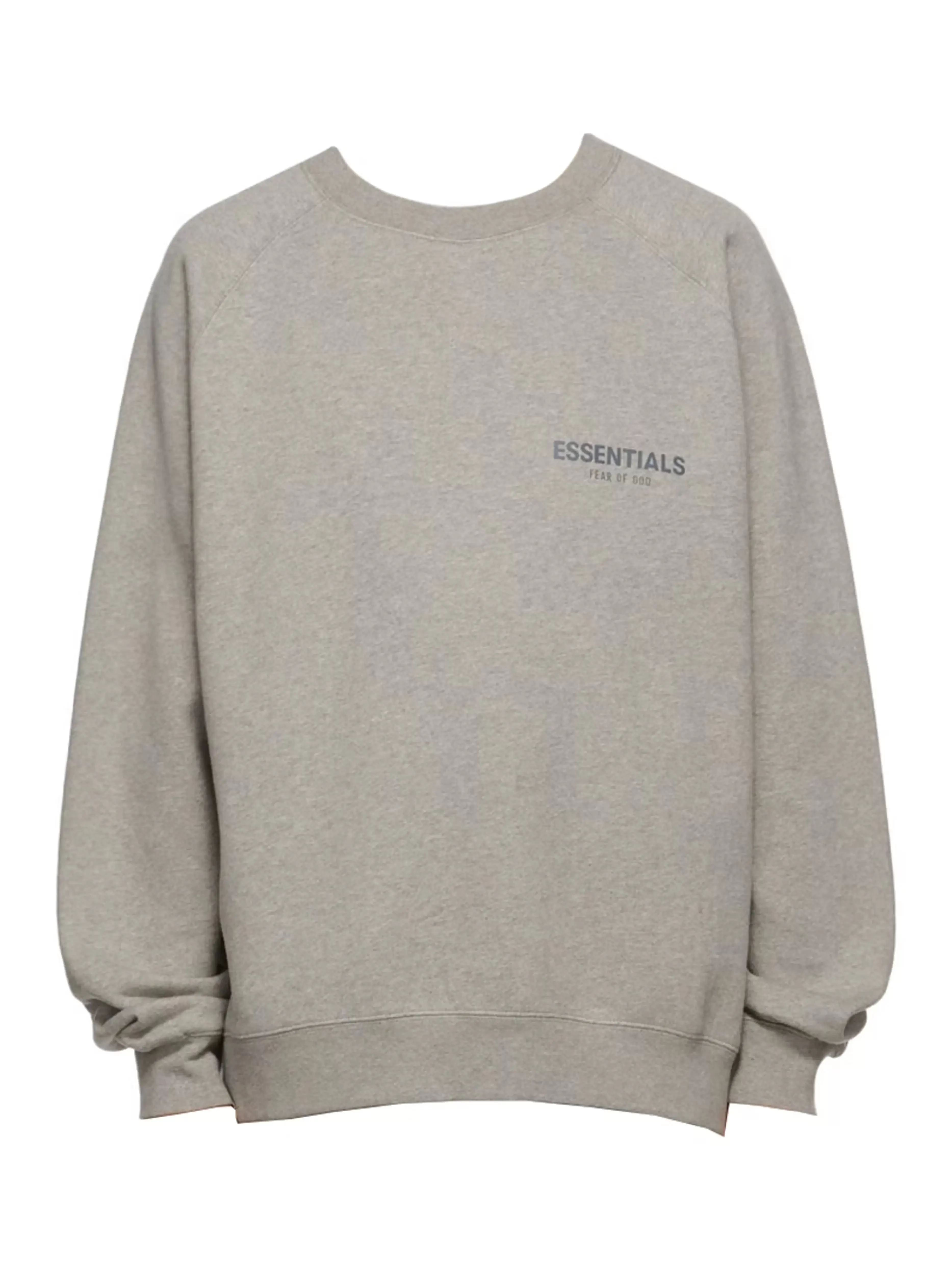 Fear Of God Essentials Core Collection Crewneck Dark Heather Oatmeal [FW21]