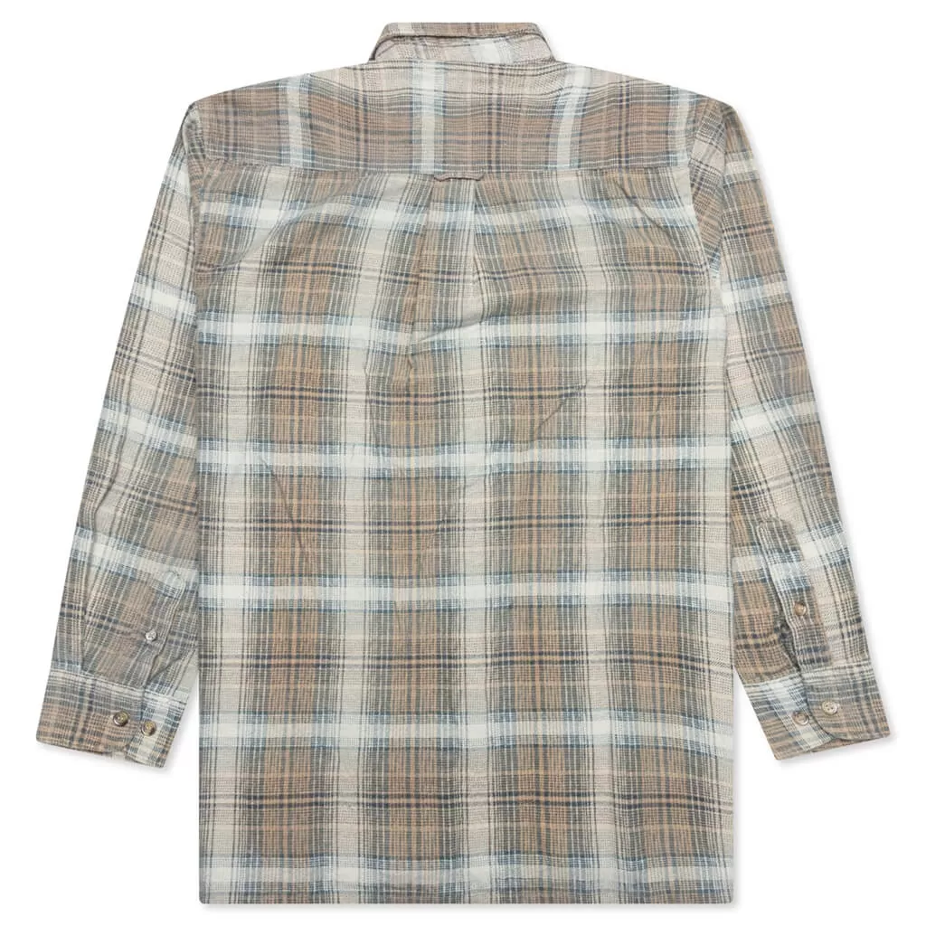 Flannel Shirt Ribbon Reflection Shirt - Assorted