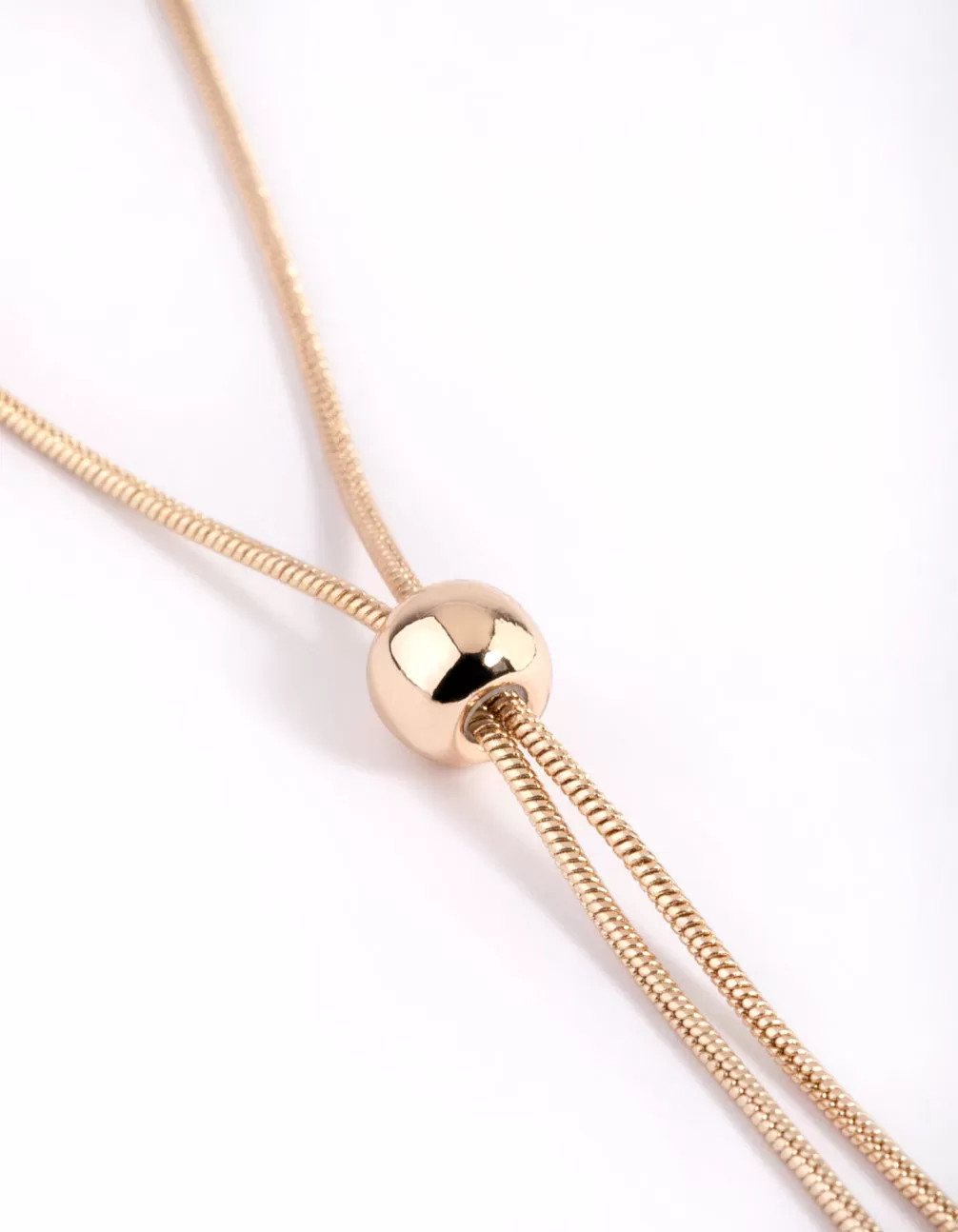 Gold Mixed Metal Disc Pendant Necklace