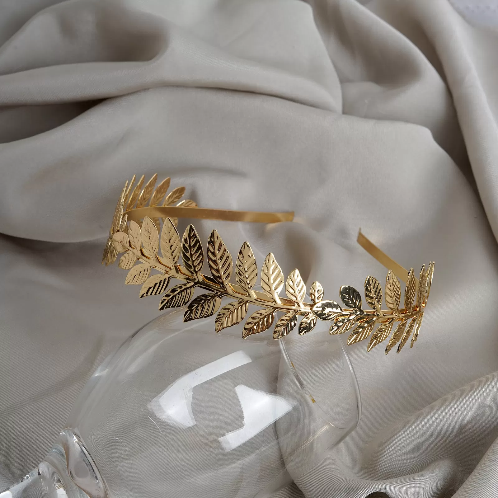 Greece Fern Gold Hair Band