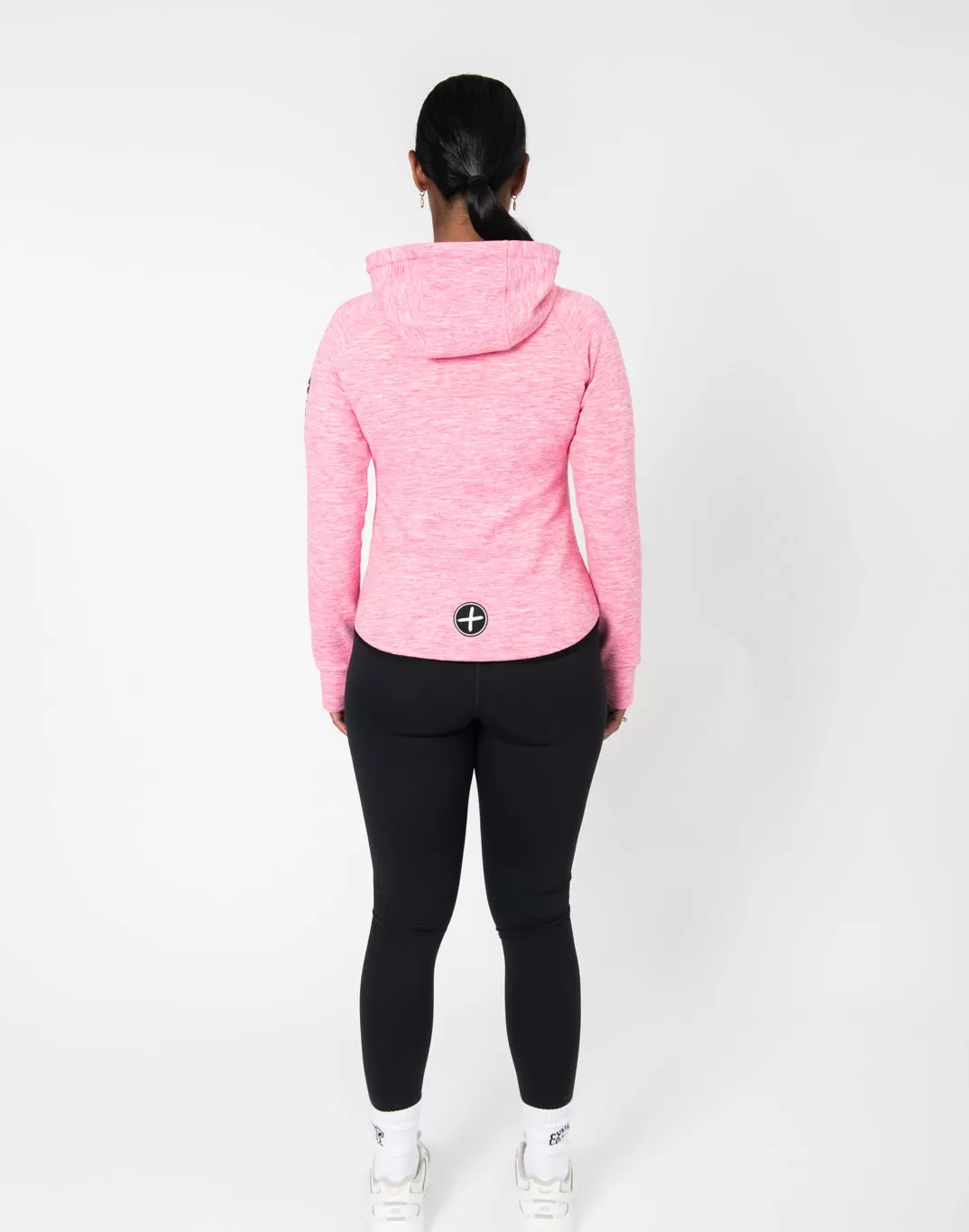 Gym Coffee Fleck Hoodie (Womens) - Pink