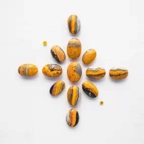 Jasper - Bumble Bee, Polished, Flat Stone, Small