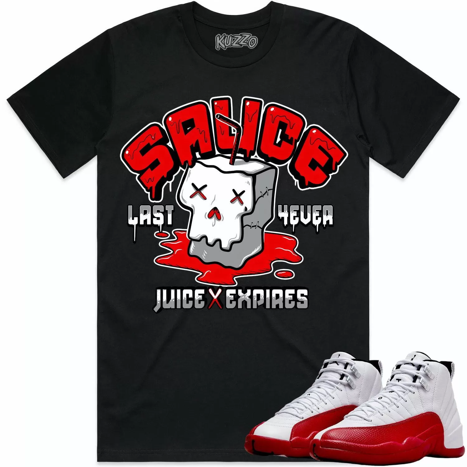 Jordan 12 Cherry 12s Shirt to Match - RED SAUCE