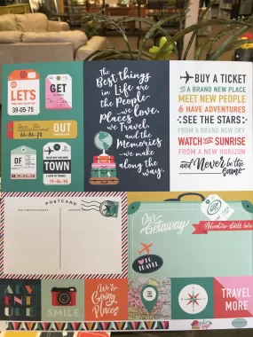 JOURNALING CARDS- PACK YOUR BAGS