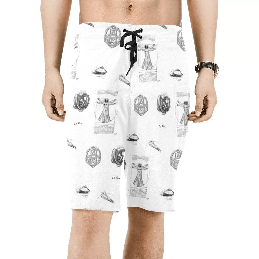 l da vince 5 Men's All Over Print Board Shorts (Model L16)