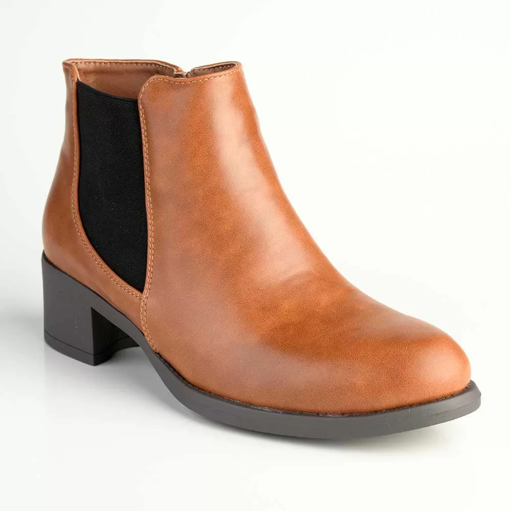 Madison Gusset Fanny Ankle Boot - Tan