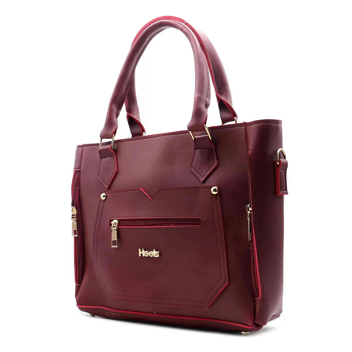 Maroon Casual Hand Bag P00P01165