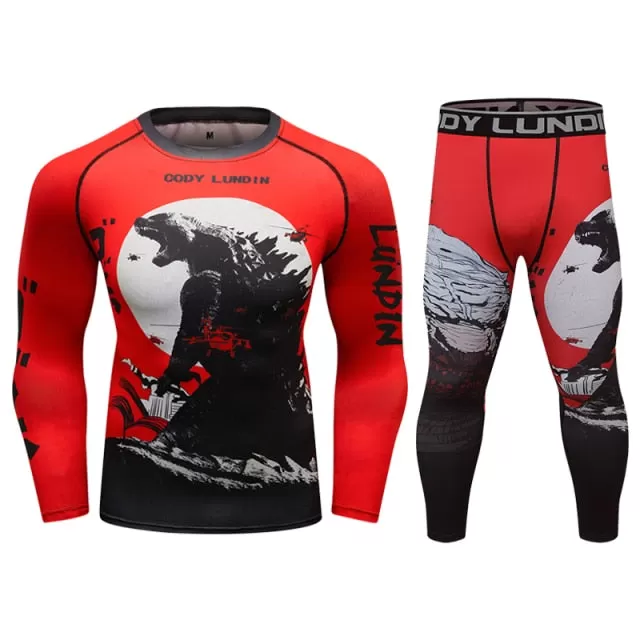 Men's Warrior Series Elite 'Godzilla | King of the Monsters' Compression Set