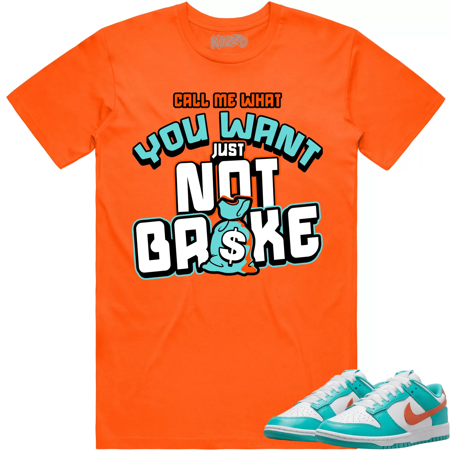 Miami Dunks Dolphins Shirt to Match - MIAMI NOT BROKE