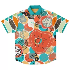 My Geo Life Short Sleeve Button Down Shirt