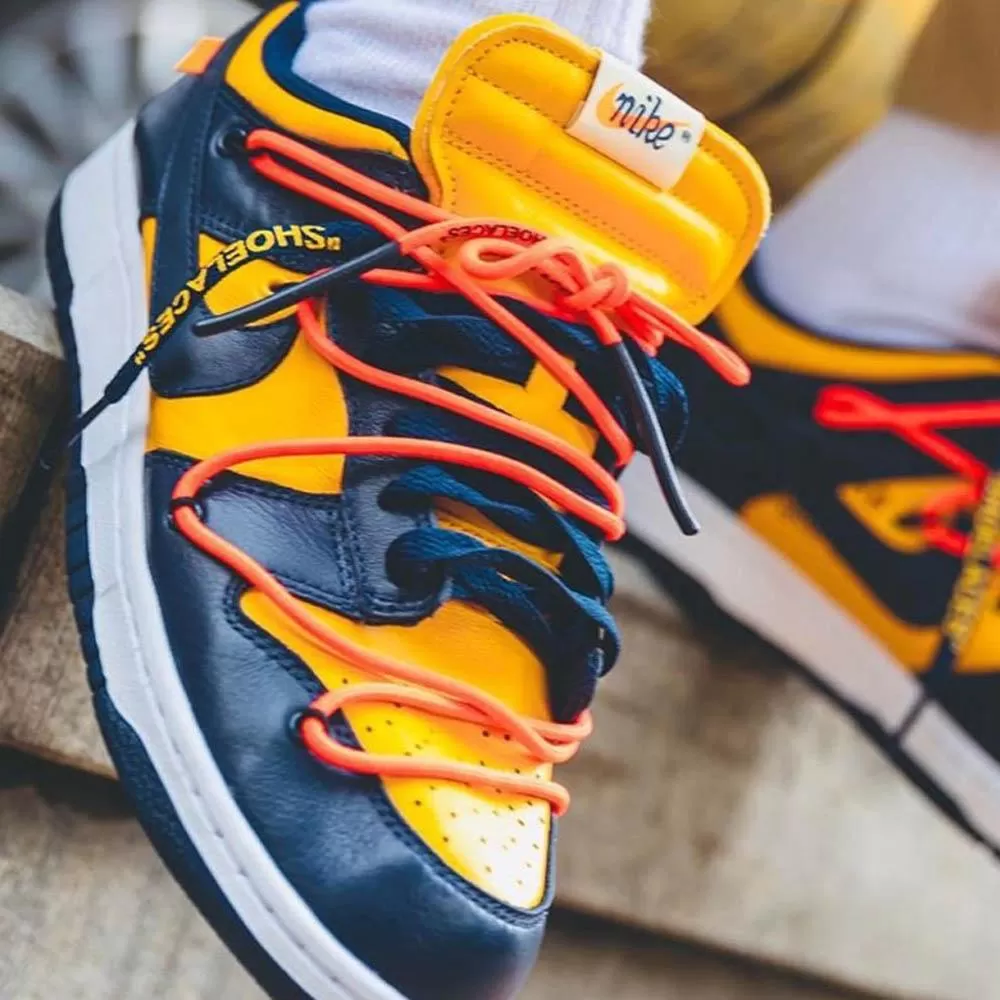 Nike Dunk Low Off-White University Gold Midnight Navy