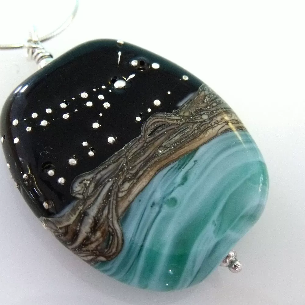 ocean at night pendant