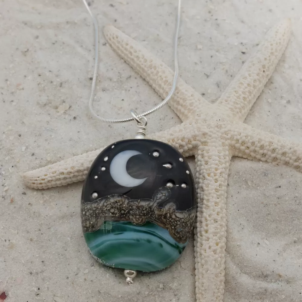 ocean at night pendant