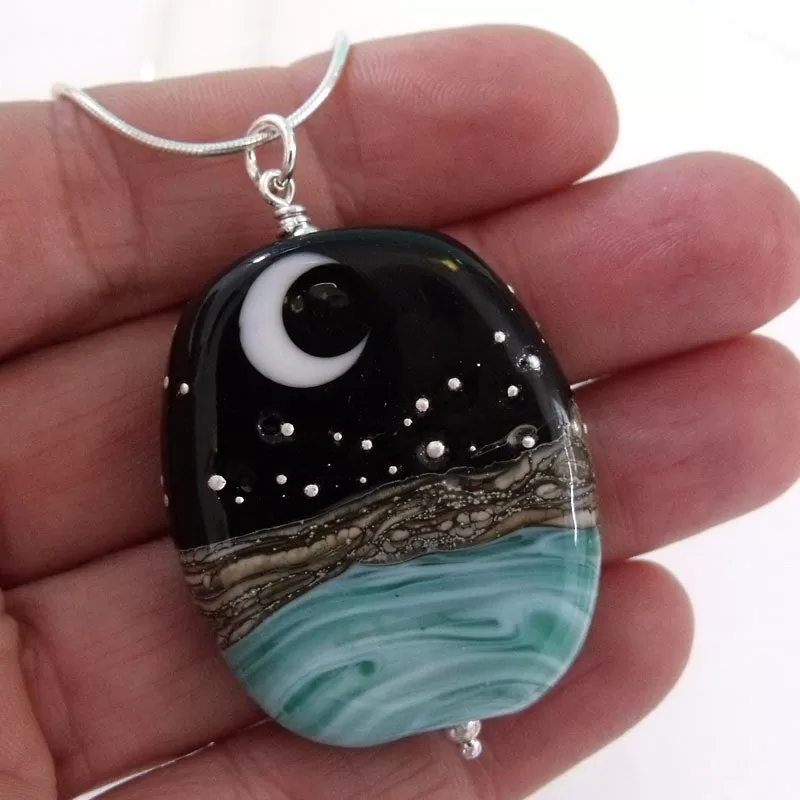 ocean at night pendant