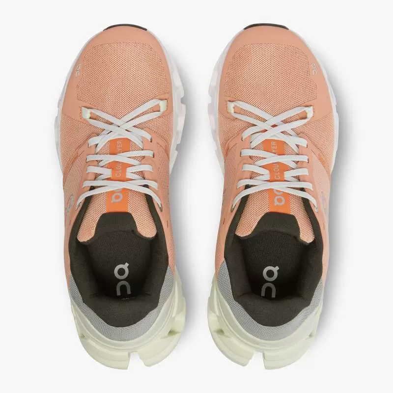 'On Running' Women's Cloudflyer 4 -  Peach / Aloe