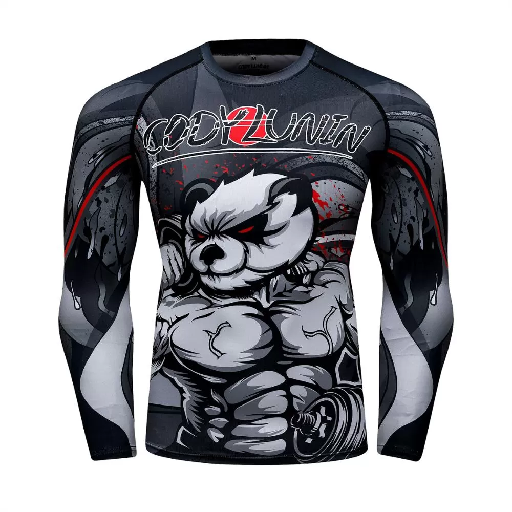 Panda Compression 'Flex On Em' Elite Long Sleeve Rashguard