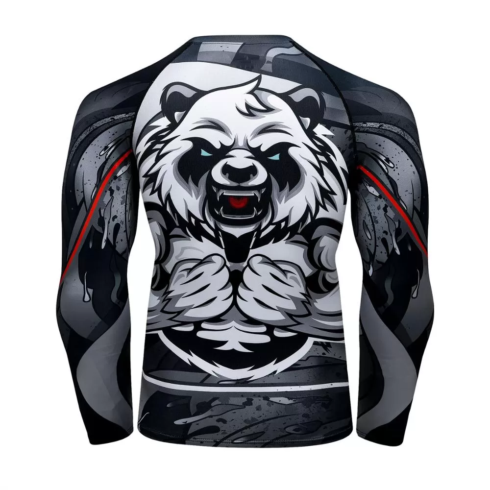 Panda Compression 'Flex On Em' Elite Long Sleeve Rashguard